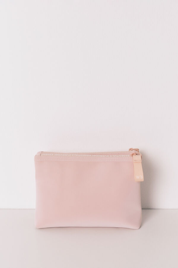 Womensecret Neceser de goma rosa mediano rosa
