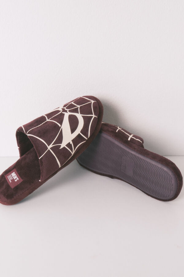 Women'secret Pantuflas para casa de hombre Spiderman púrpura