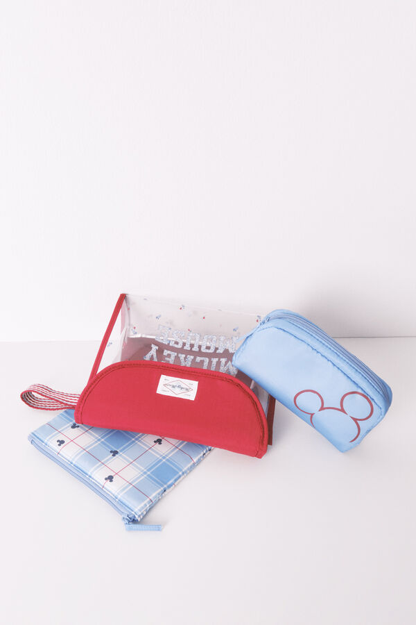 Womensecret Pack de 3 neceseres rojos de Mickey rojo