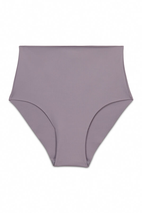 Women'secret Panty reductora alta laser-cut azul gris