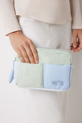 Womensecret Neceser mediano nylon estampado rayas estampado