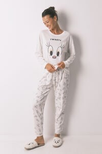 Women'secret Pijama larga Tweety Bird 100% algodón
