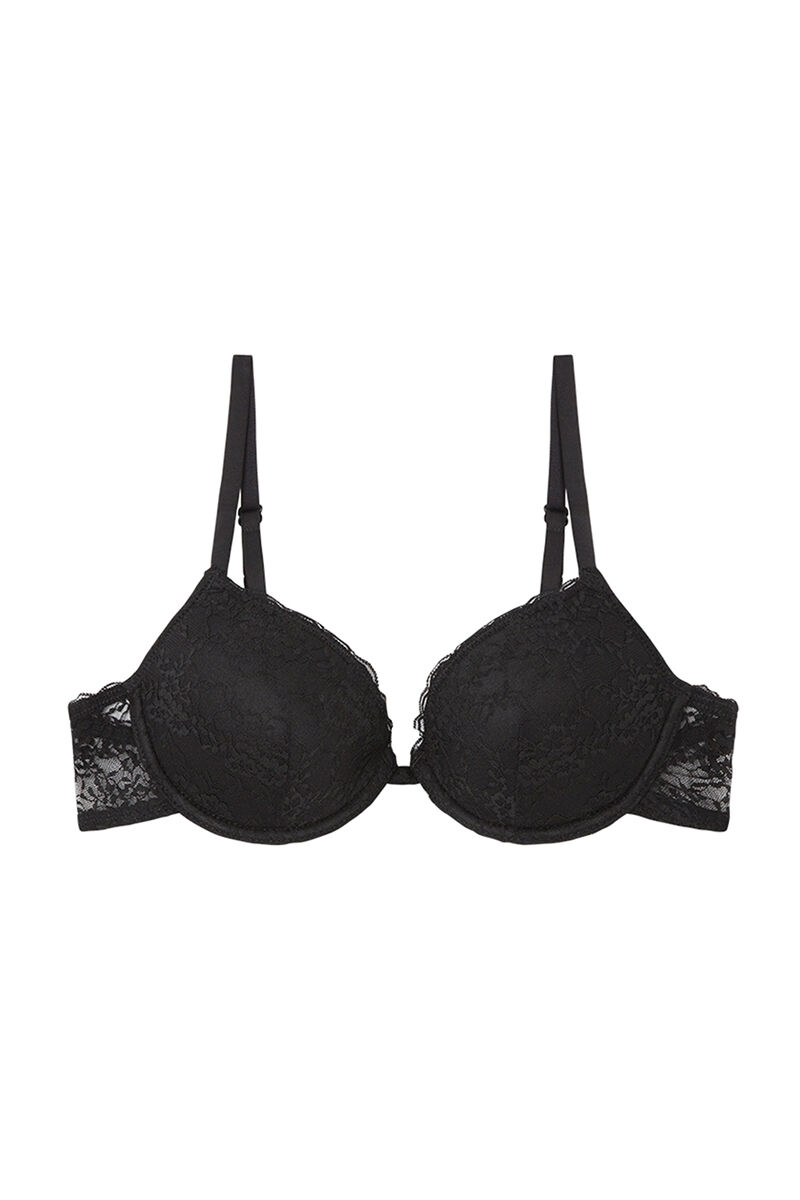 Brasier negro encaje outlet
