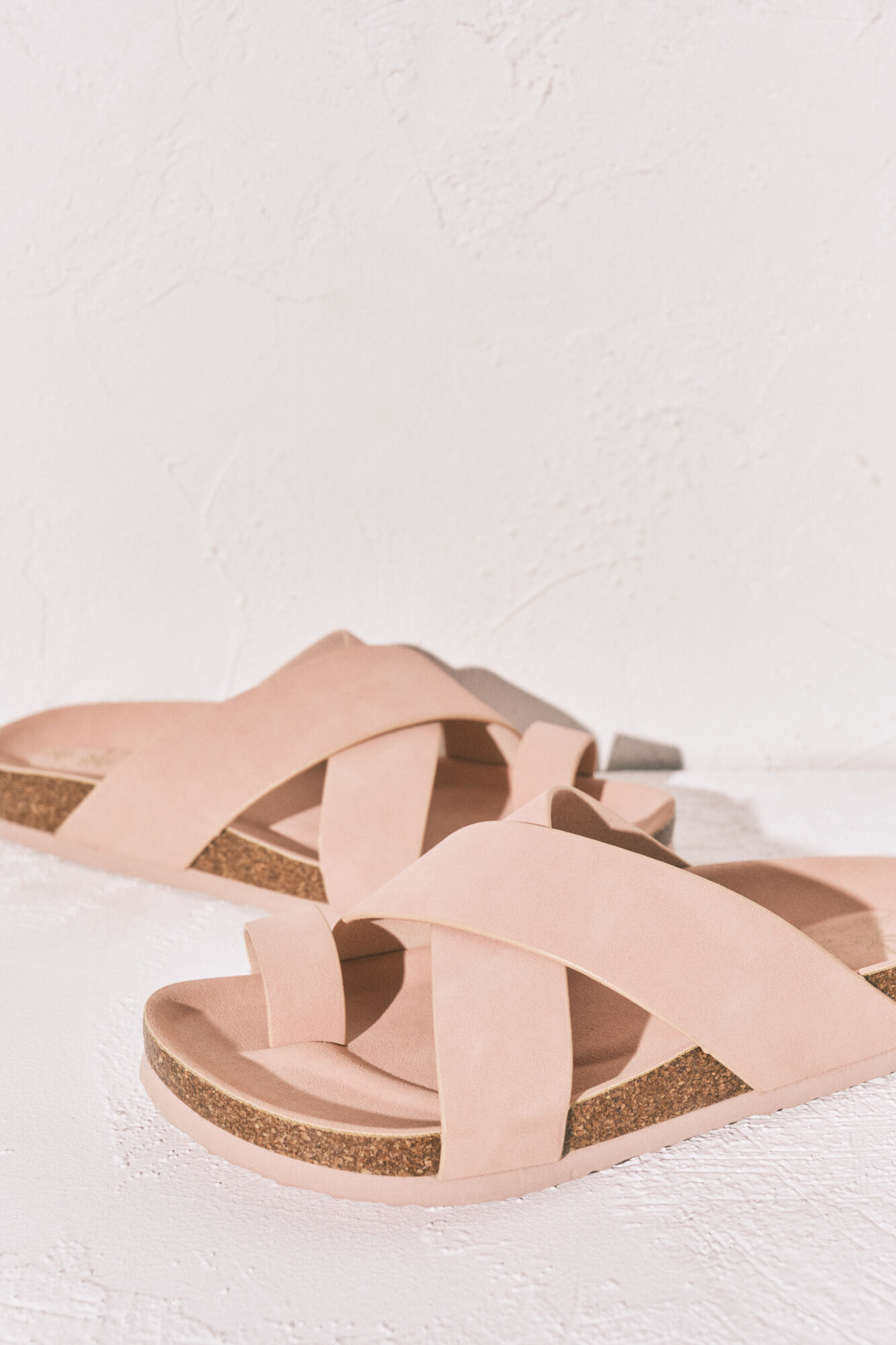 Women'secret Sandalia bio de tiras cruzadas rosa