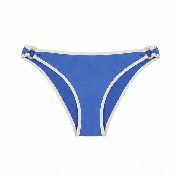 Women'secret Panty de bikini cl&aacute;sico azul semibrillante azul