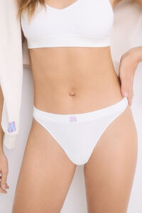 Womensecret Tanga seamless marfil marfil