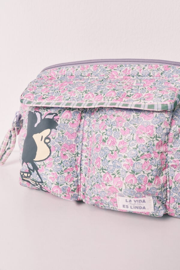 Women'secret Neceser grande de florecitas Mafalda rosa