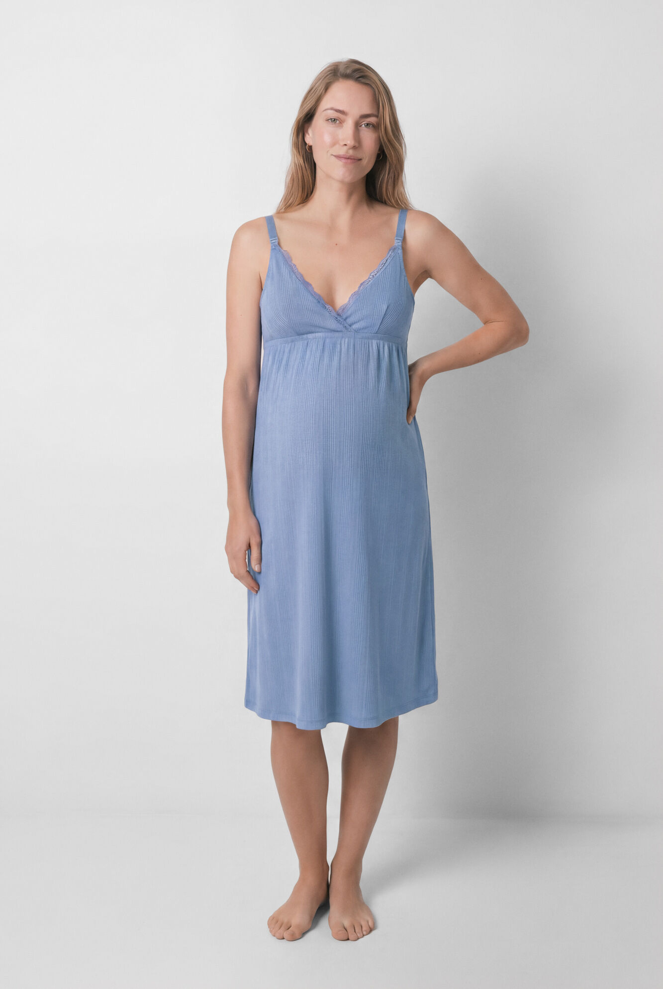 Women'secret Camis&oacute;n maternity de tirantes lactancia azul