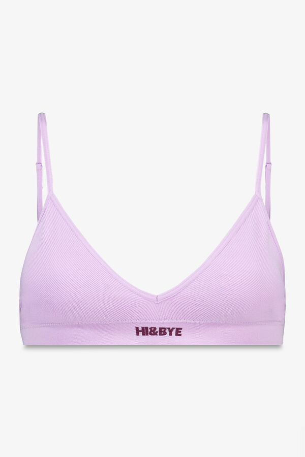 Womensecret Brasier triangular sin costuras  morado/lila