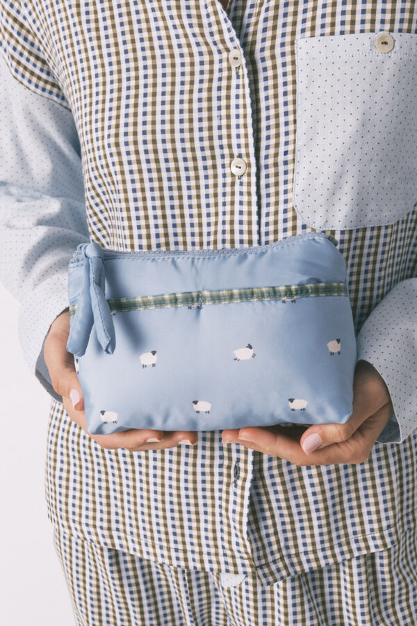 Women'secret Neceser peque&ntilde;o cremallera ovejas azul