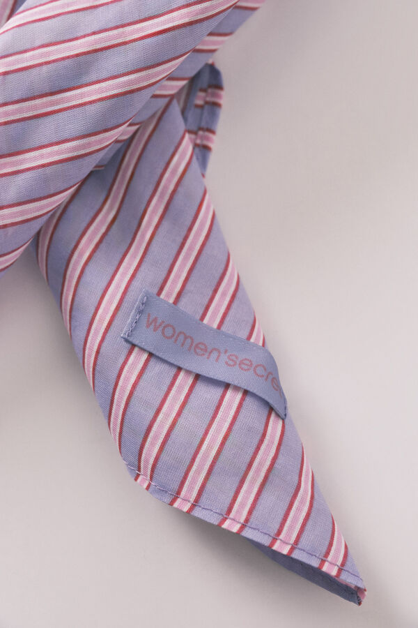 Women'secret Pa&ntilde;uelo estilo bandana con estampado de rayas estampado