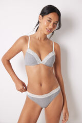 Womensecret Panty algodón gris gris