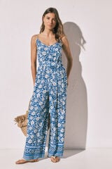 Women'secret Jumpsuit largo de tirantes estampado boho estampado