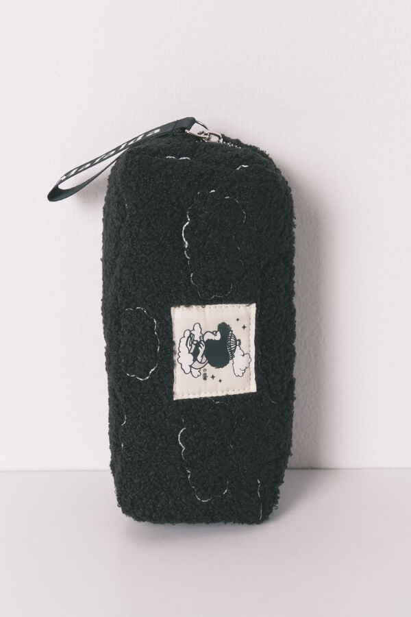 Women'secret Neceser peque&ntilde;o de sherpa negro Mafalda negro