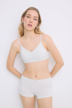 Womensecret Braga bóxer seamless gris gris
