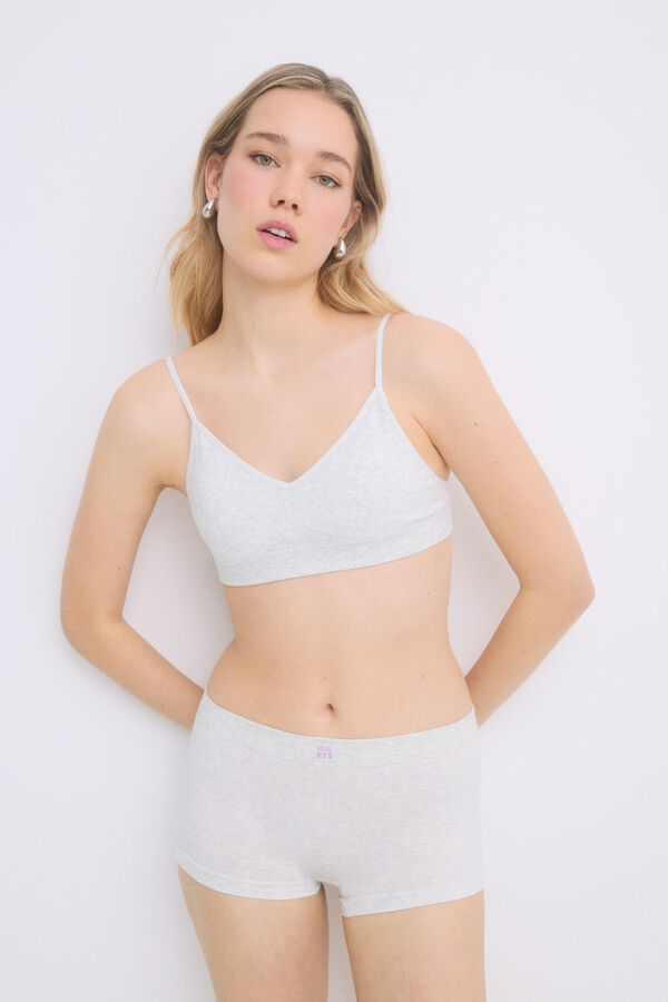 Womensecret Braga bóxer seamless gris gris