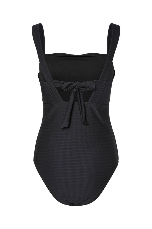 Pieces Traje de ba&ntilde;o de tirantes negro