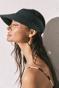 Women'secret Visera de rafia negra