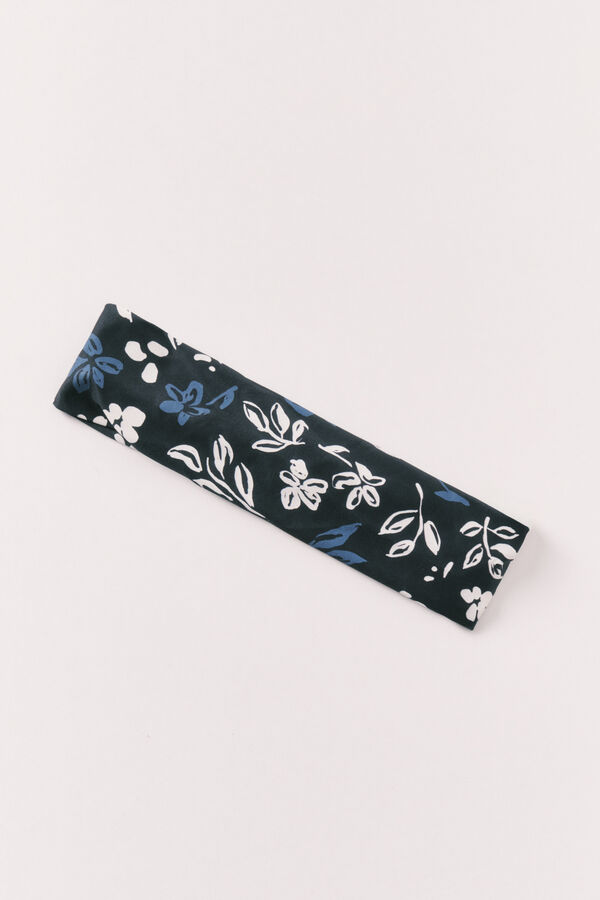 Women'secret Diadema para el pelo con estampado de flores estampado