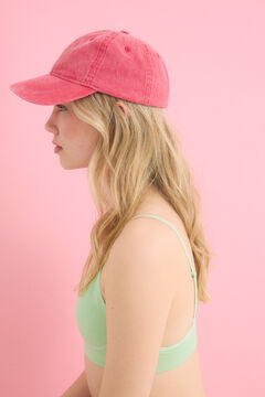 Womensecret Gorra algodón ajustable rosa rosa