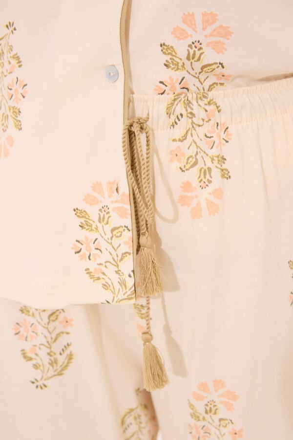 Womensecret pijama larga marfil