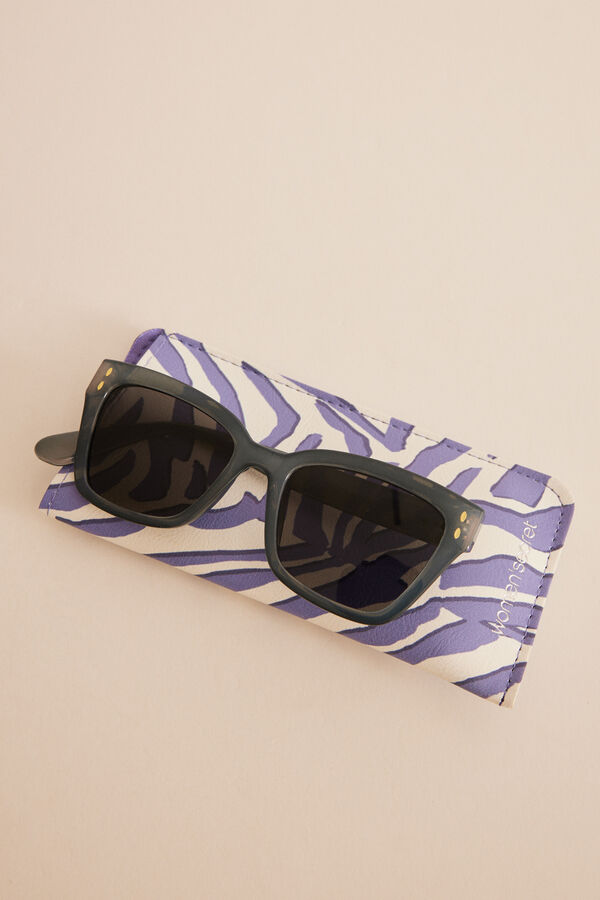 Womensecret Lentes sol azul funda estampado