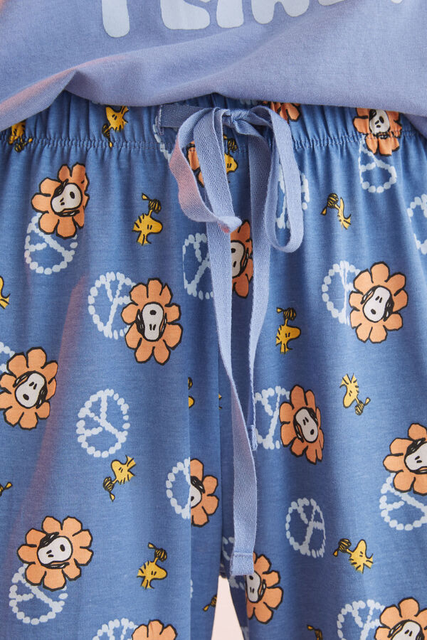 Womensecret Pijama larga 100% algodón Snoopy 'Save the planet' 