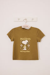 Womensecret Pijama corta infantil de Snoopy kaki