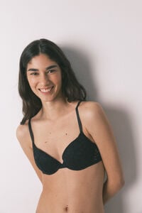 Women'secret Brasier cl&aacute;sico BEAUTIFUL relleno de encaje negro