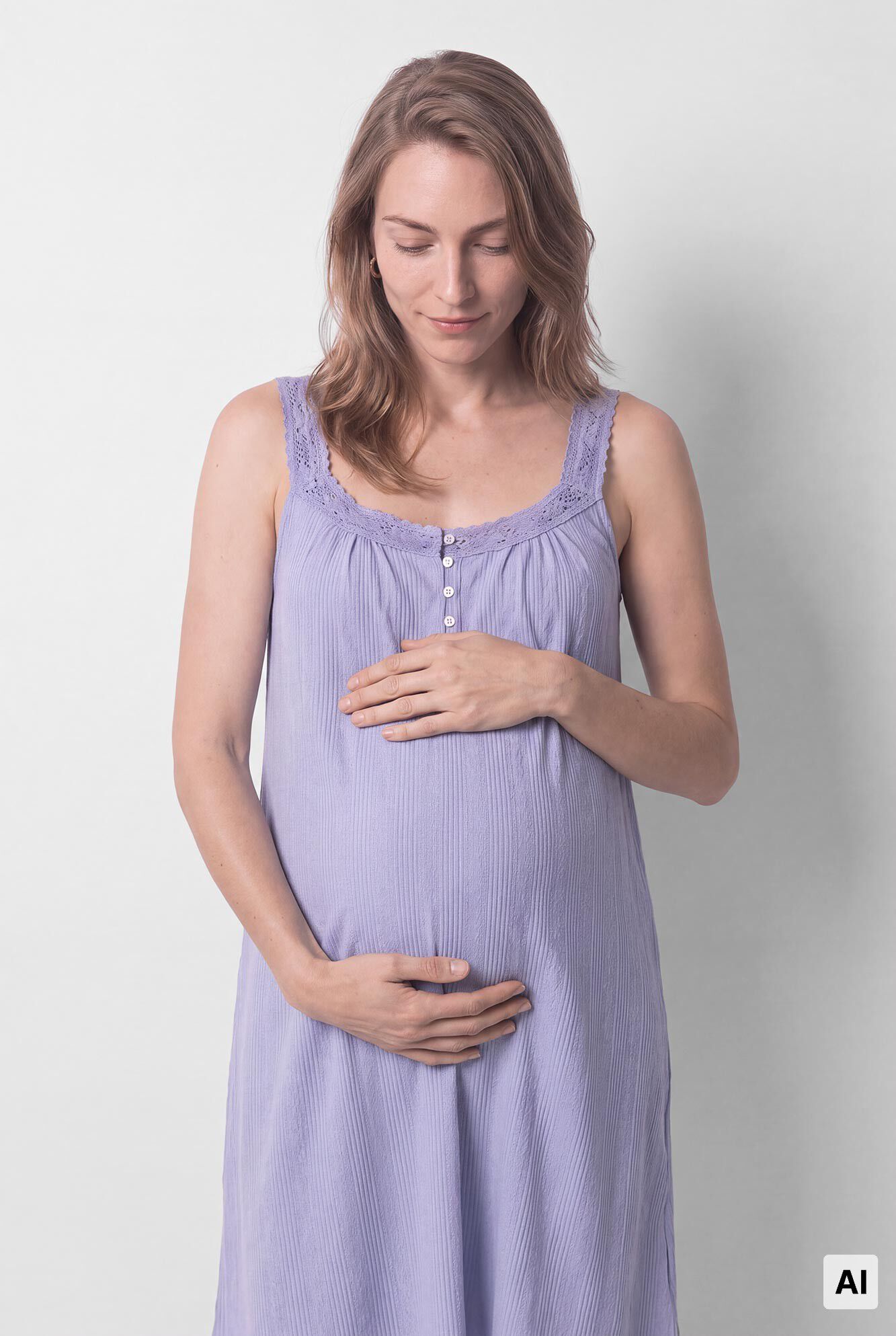 Women'secret Camis&oacute;n maternity de tirantes con encaje azul