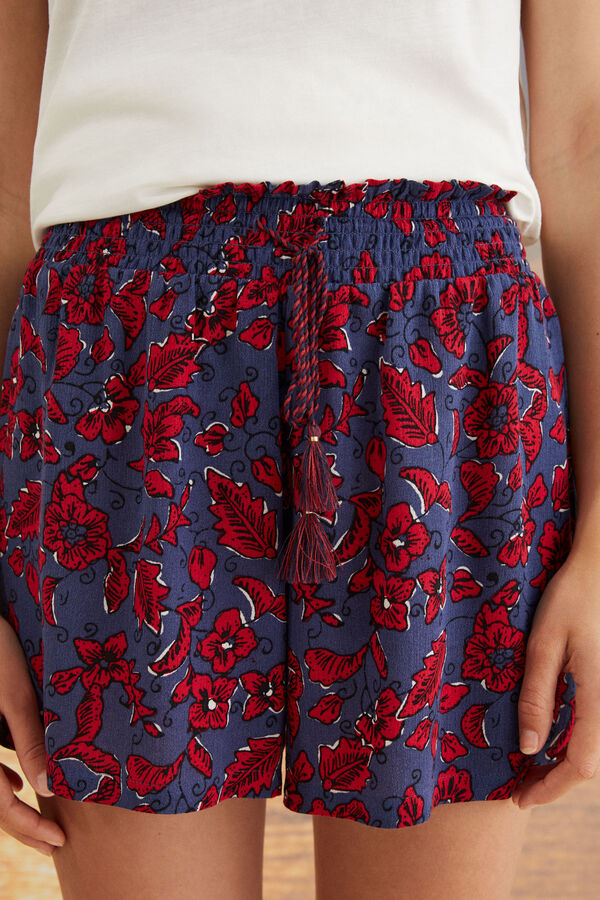Womensecret Pantalón corto boho estampado