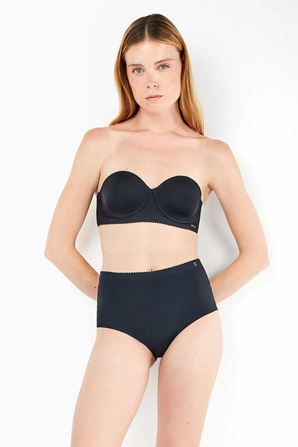 Gisela Panty alta invisible microfibra negro
