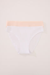 Womensecret Pack de 2 panties clásica de algodón  blanco