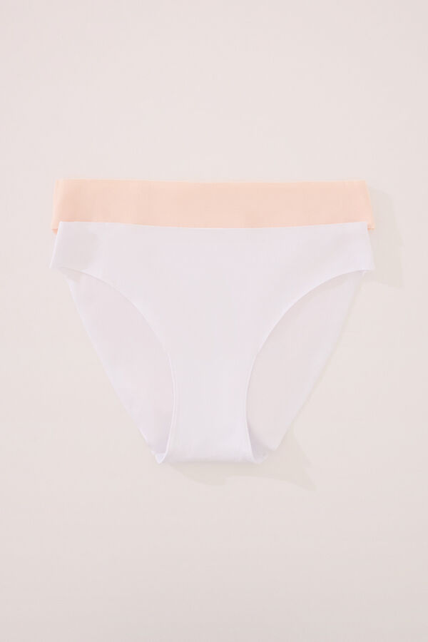 Womensecret Pack de 2 panties clásica de algodón  blanco