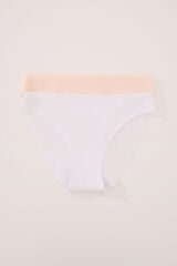 Womensecret Pack de 2 panties clásica de algodón blanco
