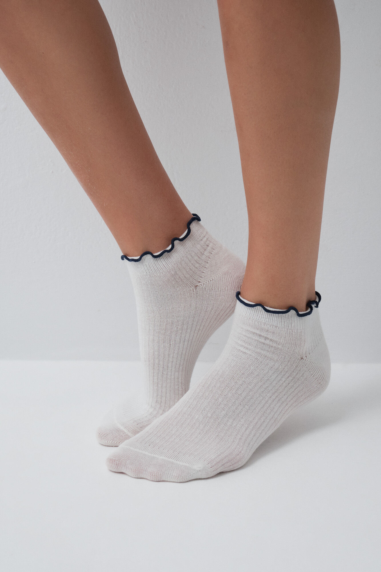 Women'secret Pack 3 calcetines cortos azules lurex