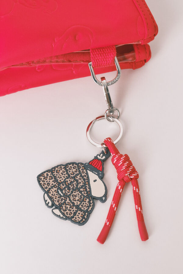 Women'secret Neceser mediano de neopreno con estampado rojo de Snoopy rojo