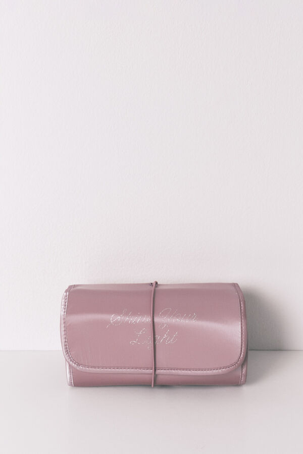 Women'secret Neceser mediano con satinado rosa rosa