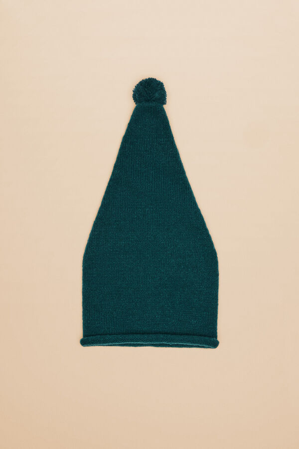 Womensecret Gorro con pompón verde