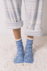 Women'secret Calcetines largos calcetines estampado azul