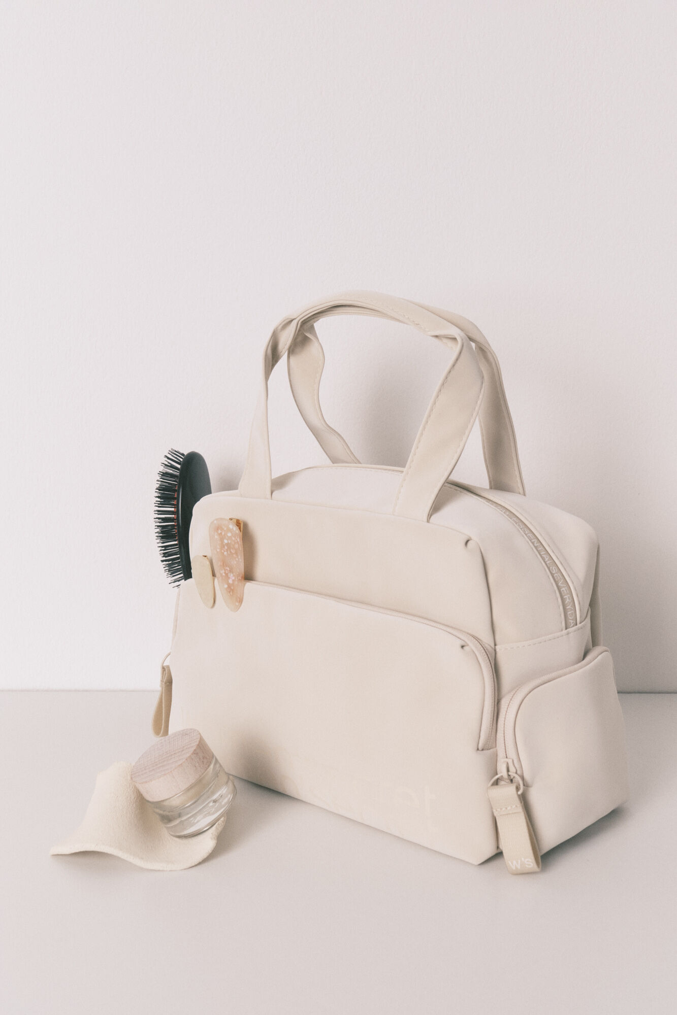 Women'secret Neceser grande de goma beige