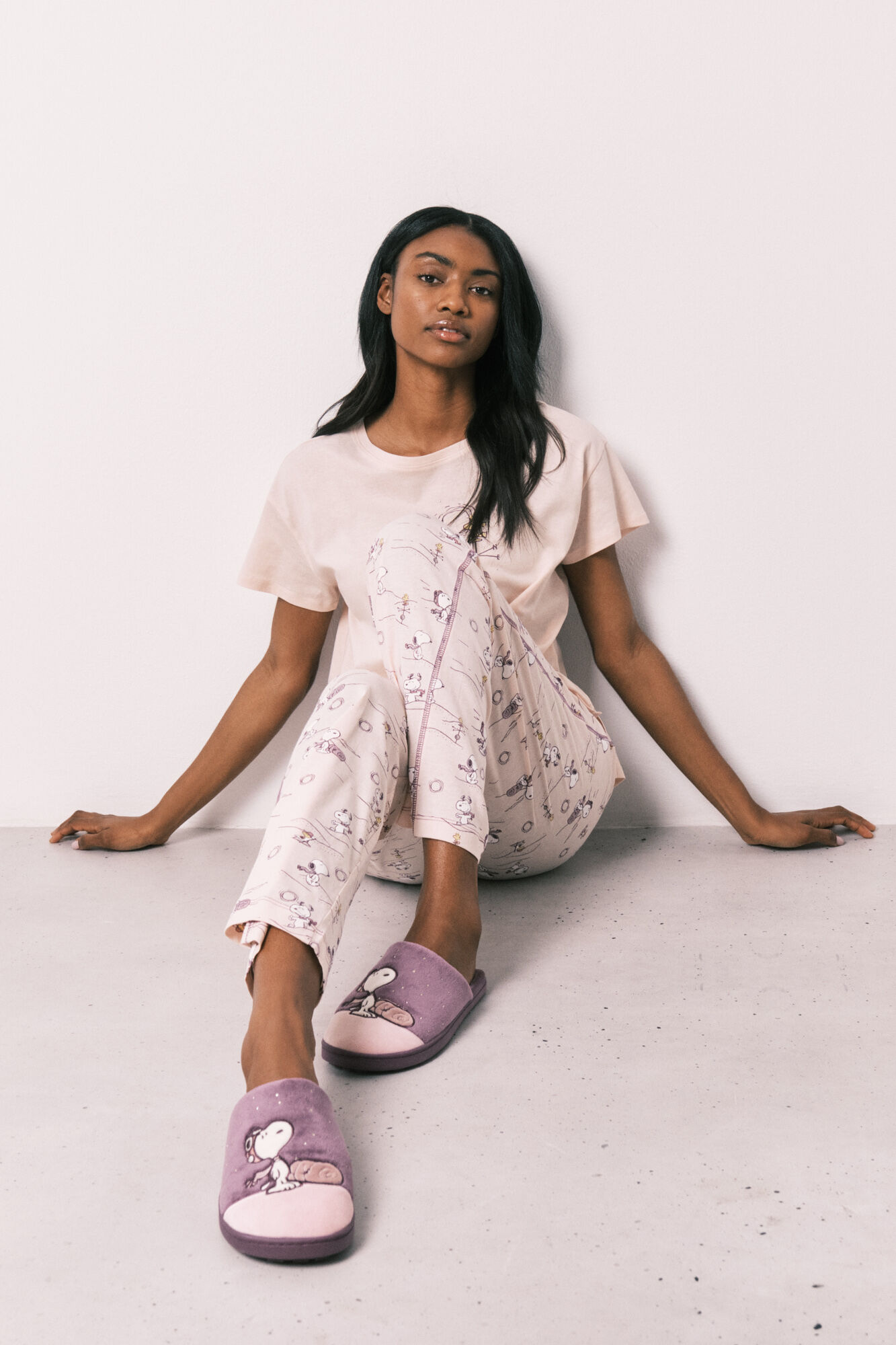 Women'secret Pantuflas Snoopy moradas