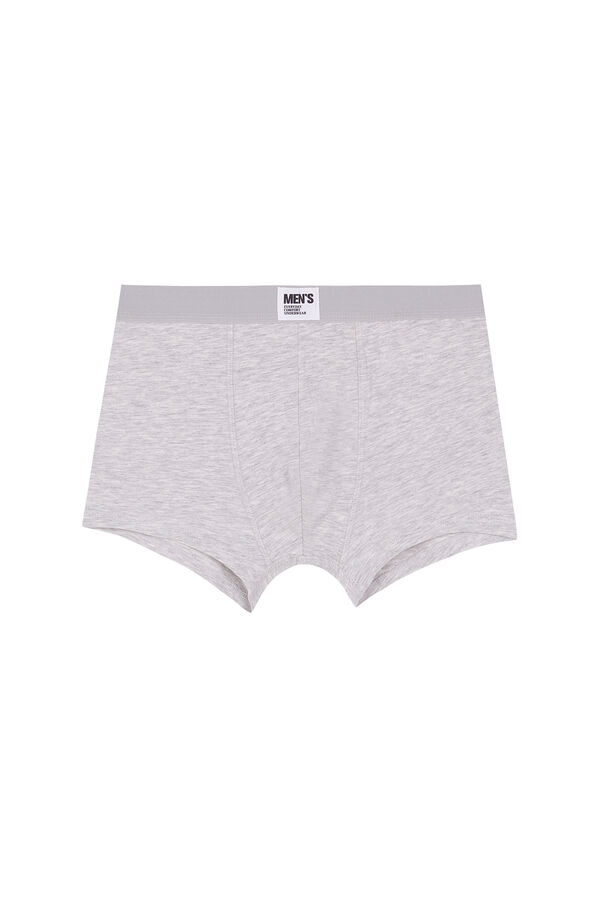 Womensecret Pack 2 calzones bóxer algodón gris y verde verde