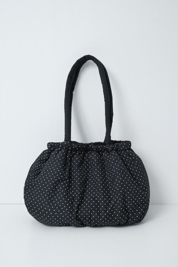 Women'secret Bolsa acolchada fruncida negro