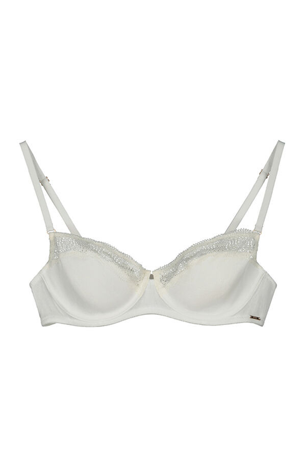 Womensecret PRETTY Brasier balconette algodón marfil marfil