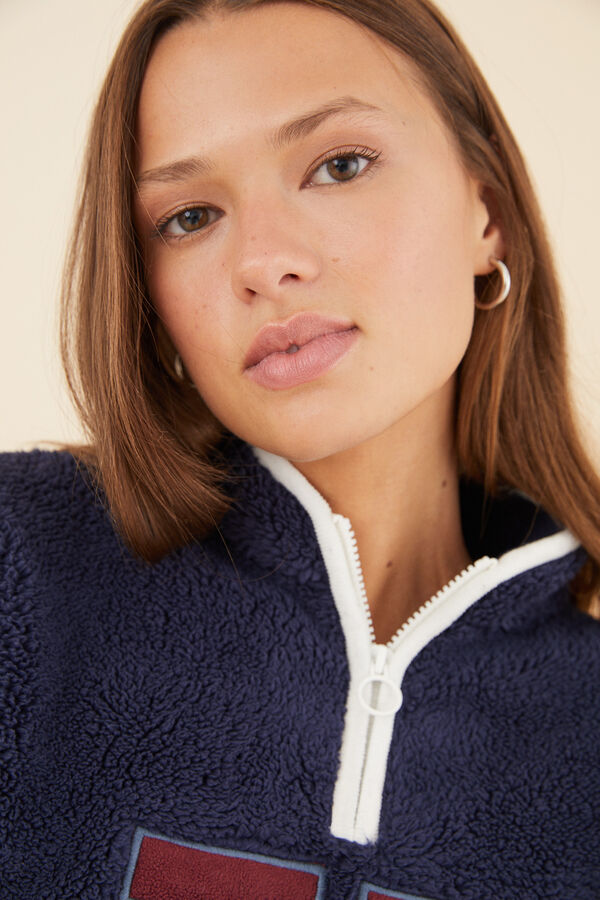 Womensecret Sudadera Harry Potter borreguito azul marino azul