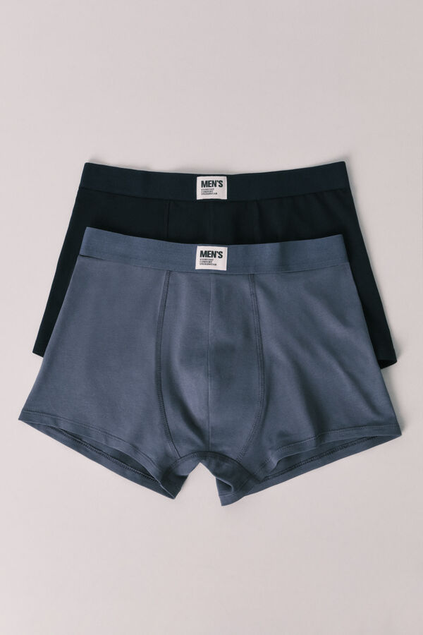 Women'secret Pack 2 calzones b&oacute;xer azul claro y oscuro azul