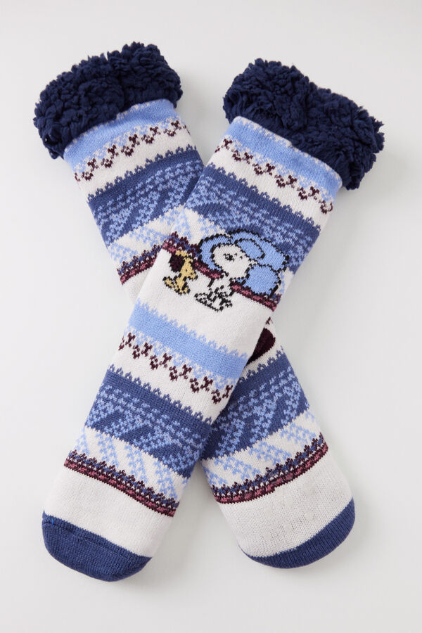 Womensecret Calcetines tricot borreguito Snoopy estampado