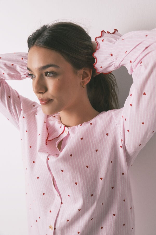 Women'secret Camis&oacute;n cuello bobo de algod&oacute;n rosa