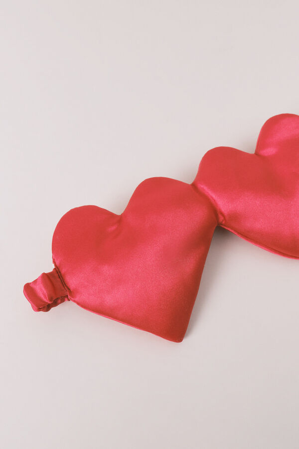 Women'secret Antifaz para dormir de corazones rojo rojo